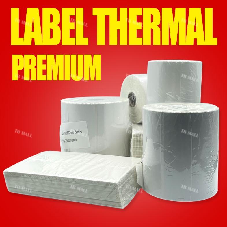 

( BISA COD ) Label Thermal 100x150mm Roll / Sticker Label Bare Isi 500pcs ,.