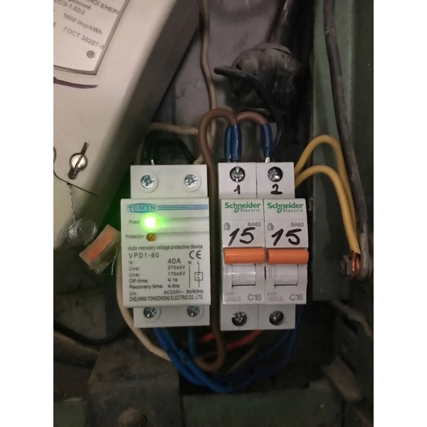 Recovery reconnect over under voltage protection relay 230V 40A 60A