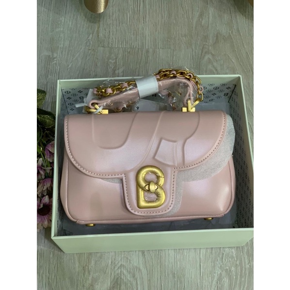 buttonscarves alma flap bag small dusty pink