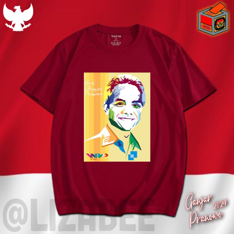 Kaos Ganjar Pranowo Presiden 2024 Terbaru Oversize All Size Jumbo Baju Distro Ganjarist Ganjaris Capres 2024 Terbaru Pdip Jumbo Depan Belakang Lengan Pendek Katun Combed T Shirt Ganjar Pdip Presiden 2024 Kaos Pria Distro Sahabat Ganjar Pranowo Murah Tebal
