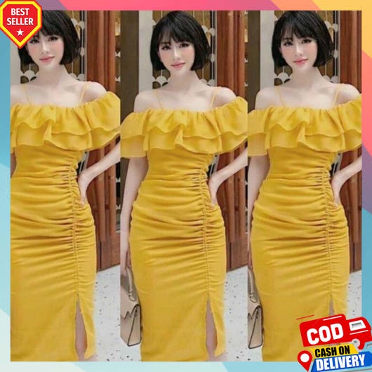 Dres Wanita Dewasa Terbaru 2023 Korea Jumbo Tunik Busui Bahan Melar Adem Gaun Wedding Pakaian Cewek 