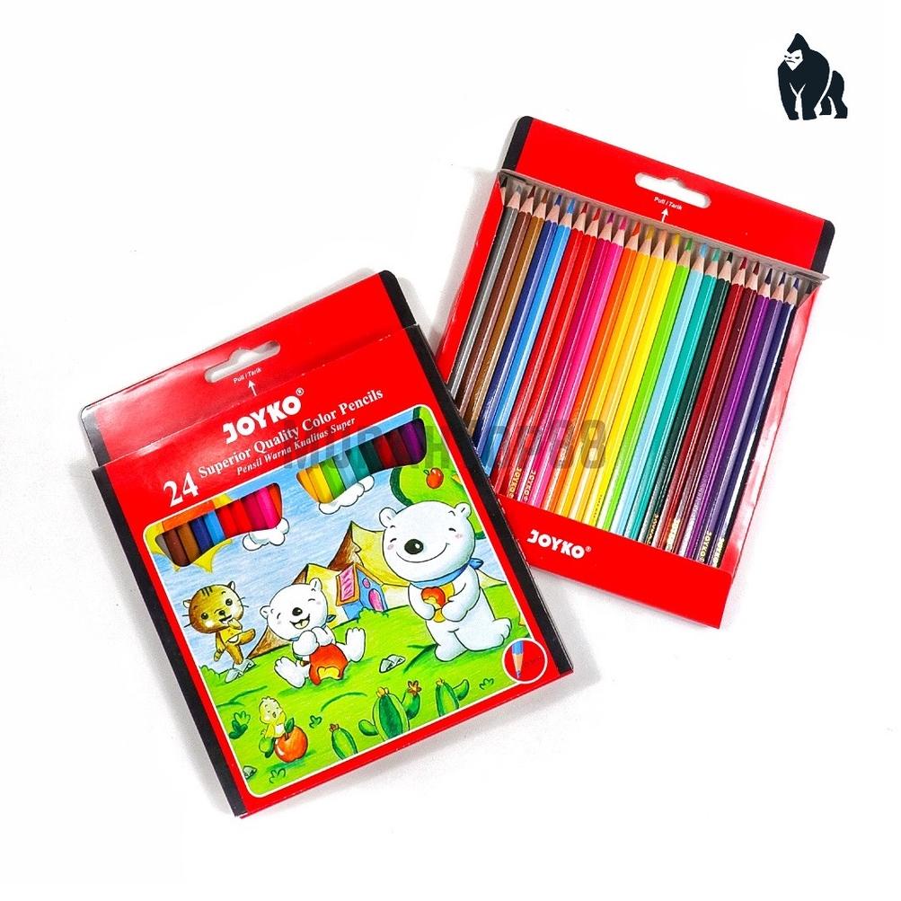 

[KODE BTFT8] Pensil 24 Warna Panjang Joyko / Color Pencil CP-24PB Colouring Hexagonal Grip [1 SET]