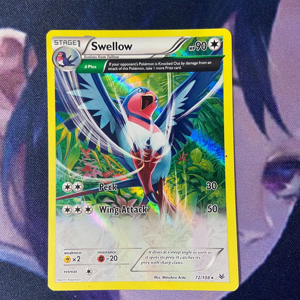 pokemon (EN) swellow -  72/108 - Rare Reverse Holo