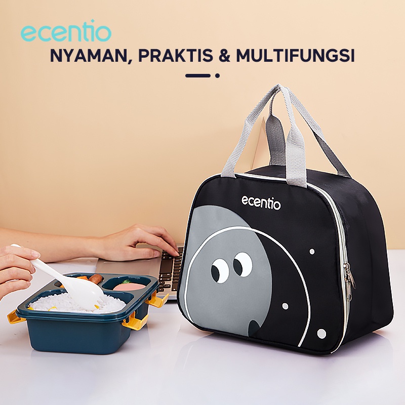 ecentio tas bekal makanan anak/piknik karakter bag Alumunium Kotak Makan/Lunch Cooler Bag