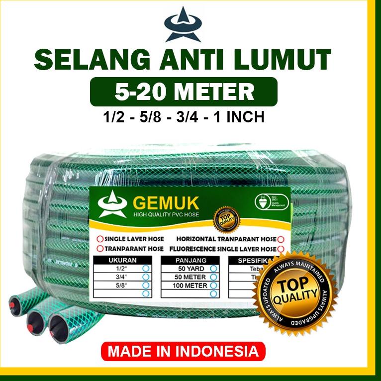 [DISKON ] GEMUK Selang Air 20 Meter / Selang Air 10 Meter / Selang Air 5 Meter / Selang Anti Lumut /