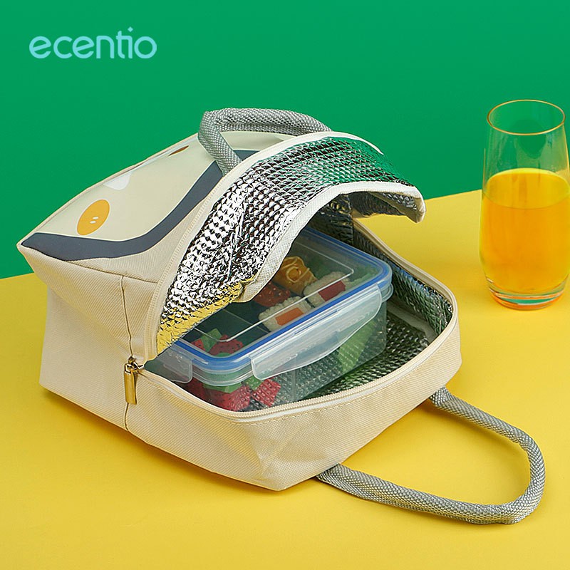 ecentio Lunch Bag tas bekal pola tahan panas/Tas Tempat Makan/tas kotak makan siang lucu anak karakter animal