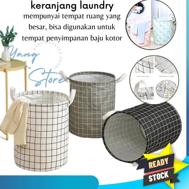 [PROMOSI ] YGS -C205- Keranjang Laundry / Keranjang Baju Kotor / Laundry Bag Motif
