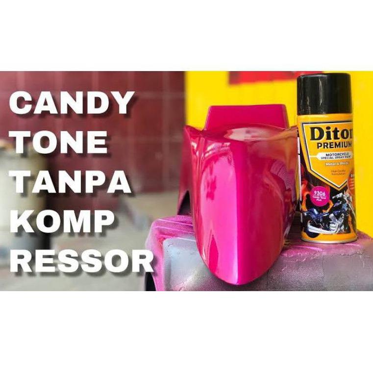 [SALE ] Cat Semprot Pink Candy Tone PINK 9306 Diton Premium Pilok Sepeda Motor Mobil Velg Helm Bukan