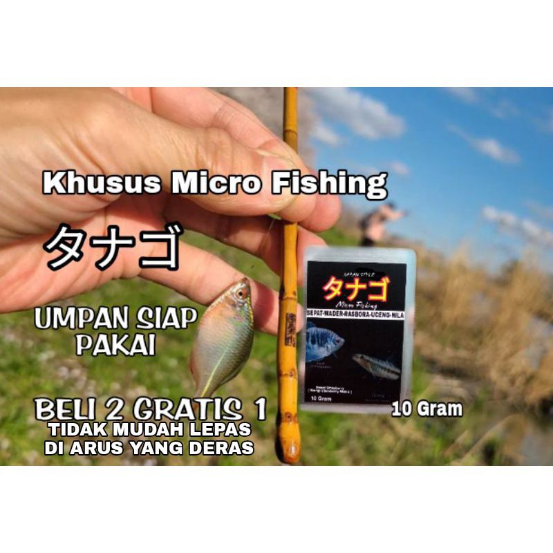 [ 2 GRATIS 1 ] UMPAN PANCING TANAGO GAME MICRO FISHING JAPAN STYLE