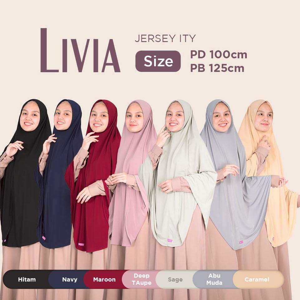 Belanja disini ARAFA HIJAB - KHIMAR LIVIA SIZE XL - HIJAB INSTAN BY ARAFA HIJAB