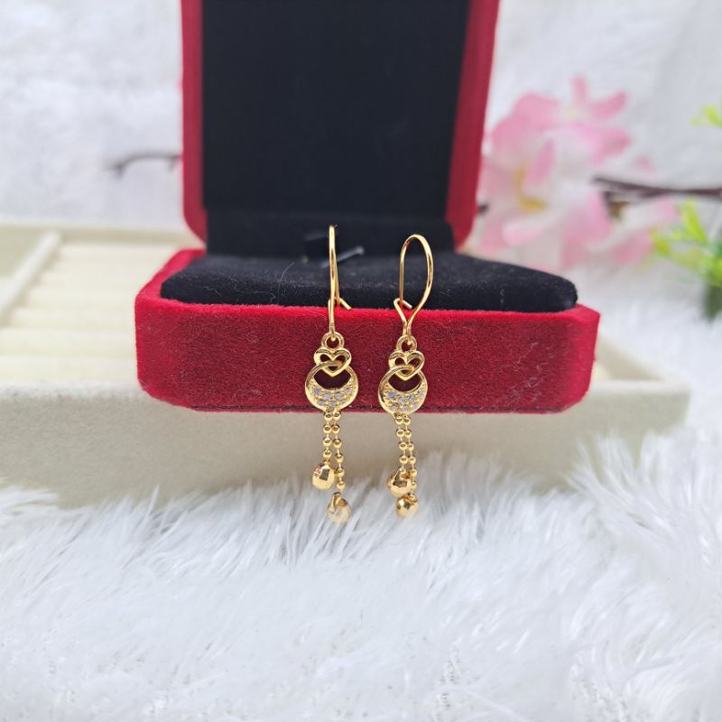 Anting Panjang jurai yaxiya dewasa lapis emas