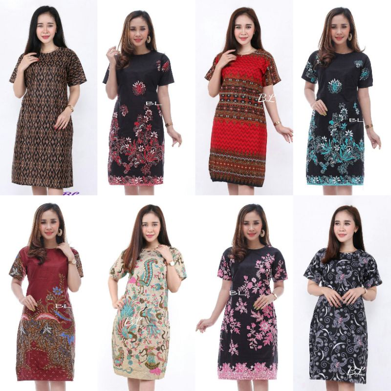 Model Atasan Baju Batik Wanita Modern Baju Batik Wanita Kerja Kantor Guru Pns Karyawan M L XL XXL Re