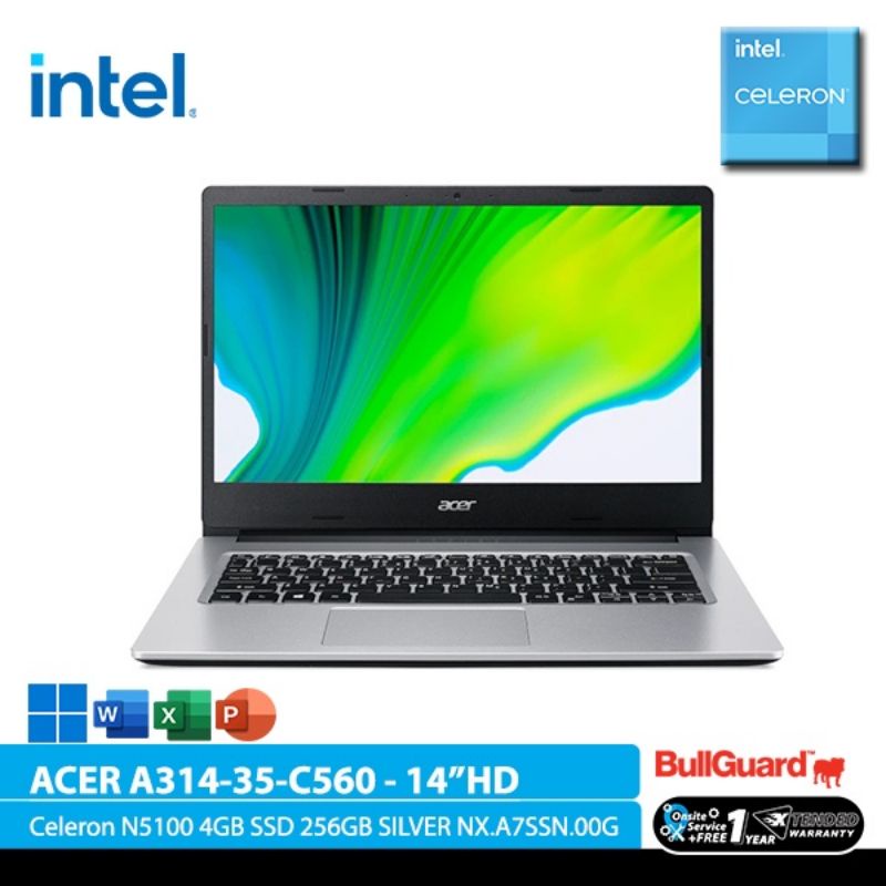 FREE GIFT Laptop Acer Aspire 3 A314-35-C560