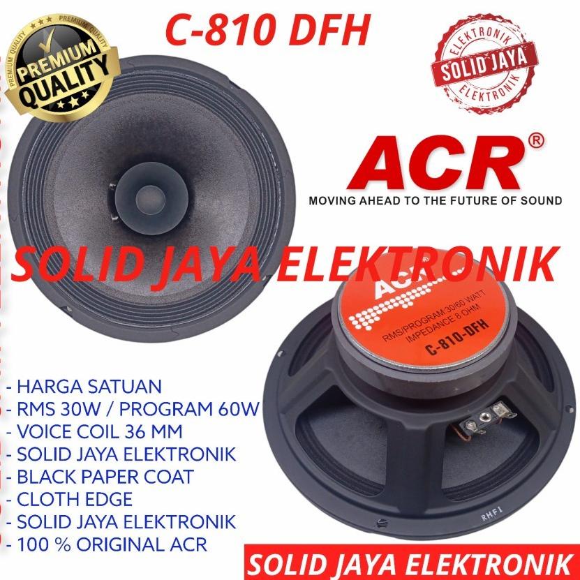 Terhemat SPEAKER ACR 8 INC C-810-DFH FULL RANGE C 810 DFH FULLRANGE C-810 C810 8" FULRANGE VOKAL VOC