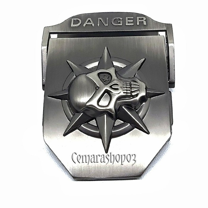 Sabuk Wanita KEPALA GESPER KEPALA IKAT PINGGANG PRIA PREMIUM BUCKLE TEBAL Tengkorak Metal 4cm Buckle