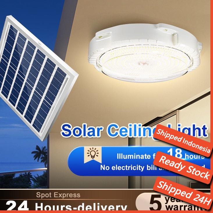 Unik Ready stock COD Lampu Tenaga Surya Lampu Plafon Minimalis Solar Ceiling Led Lampu Tenaga Mataha