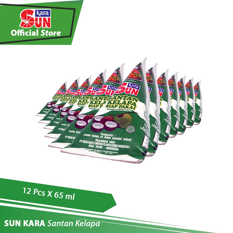 

SUN KARA Santan Kelapa (Coconut Cream) 65 ml - 12 Pcs