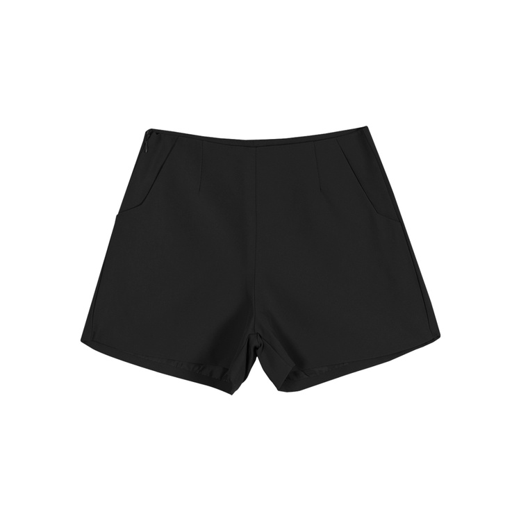 ▣celana wanita import black high waist casual shorts women s summer 2023 new hot girl hot pants serbaguna kecil lurus lebar kaki celana celana wanita celana highwaist