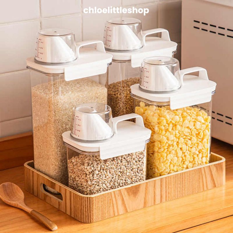 CLS | Kontainer / Botol / Toples Tuang Serbaguna / Tempat Penyimpanan Cereal Biji-bijian