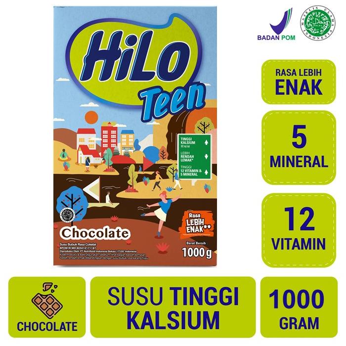 

⚡TOK SIAP 【COD HiLo Teen Chocolate 1000 gram - Susu Tinggi Kalsium