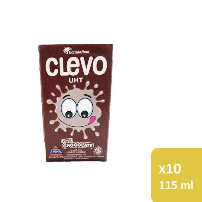 

⚡COD⚡ Clevo Susu UHT Rasa Coklat 115ml x10