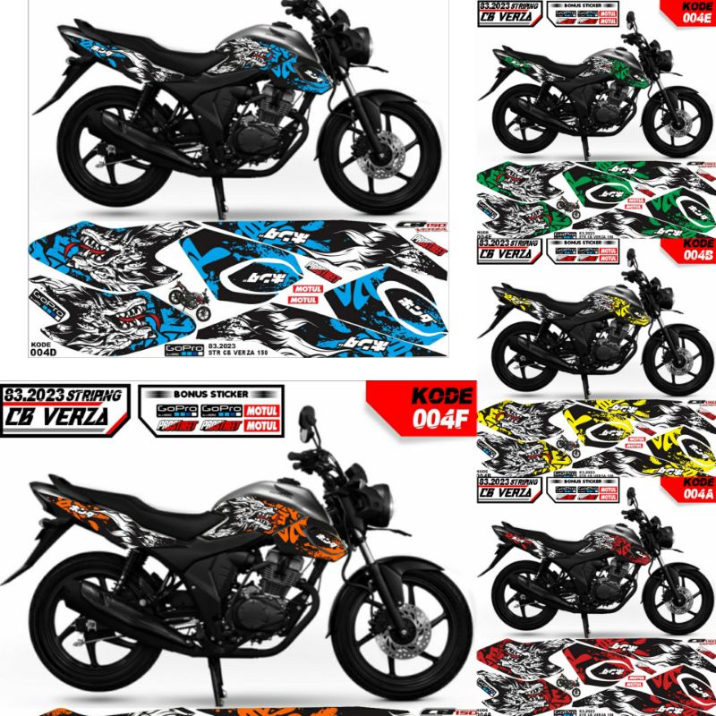 Decal verza CB 150 striping variasi honda verza new CB150 baru / stiker verza 150 lis verza