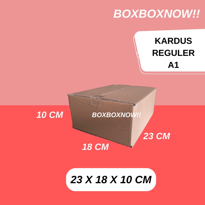 

23 X 18 X 10 CM KARDUS PACKING KEMASAN KARTON BOX DUS KOTAK PACKAGING POLOS MURAH BARU