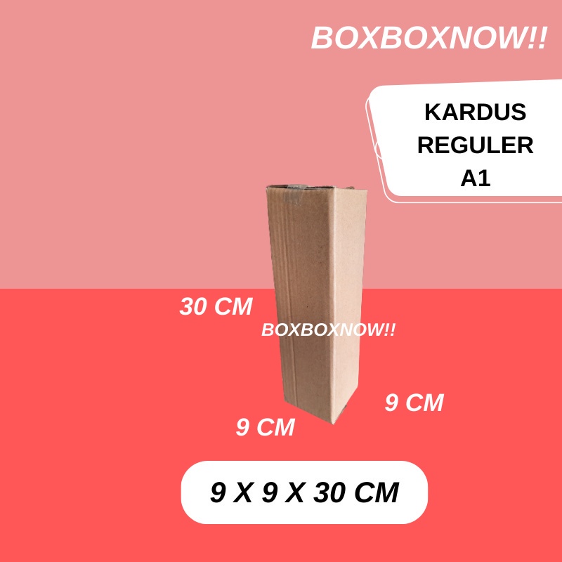 

9 X 9 X 30 CM KARDUS PACKING KEMASAN KARTON BOX DUS KOTAK PACKAGING POLOS MURAH BARU