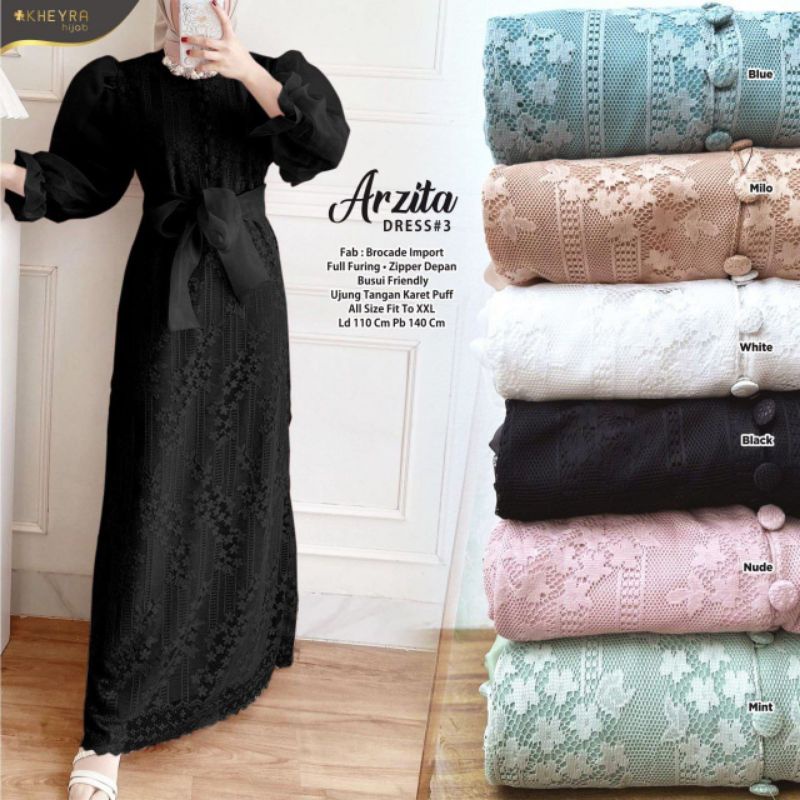 Arzita Dress #3 - Dress Brokat - KHEYRA