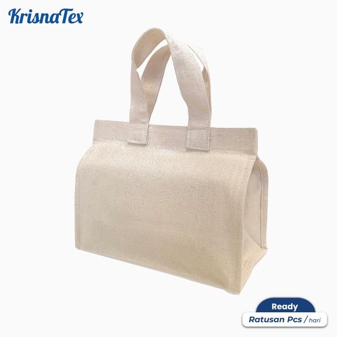

✓ Tas Hampers Jinjing Kanvas Natural Kecil - Tas Bekal Lunch Bag Hamper