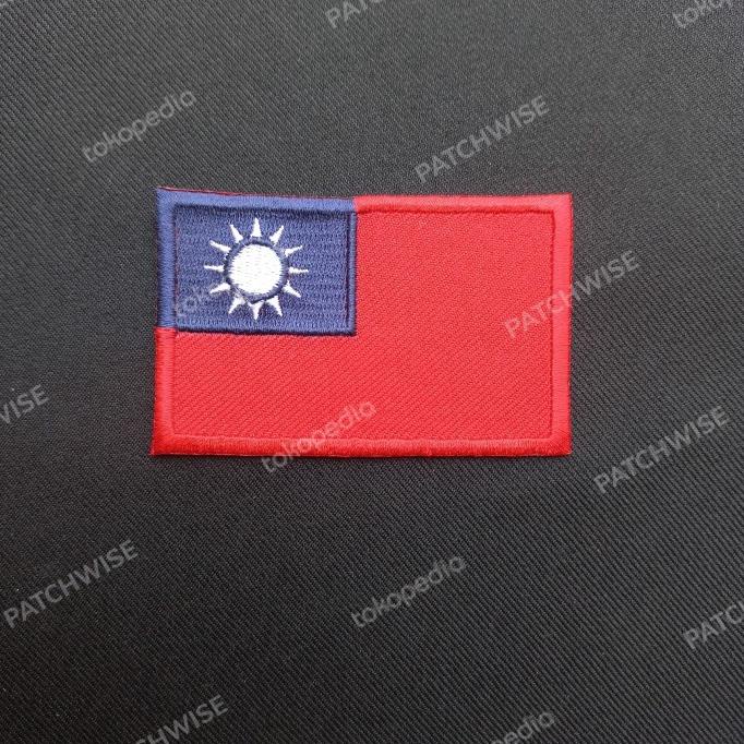 }}}}}}] Patch bordir bendera Taiwan | Flag