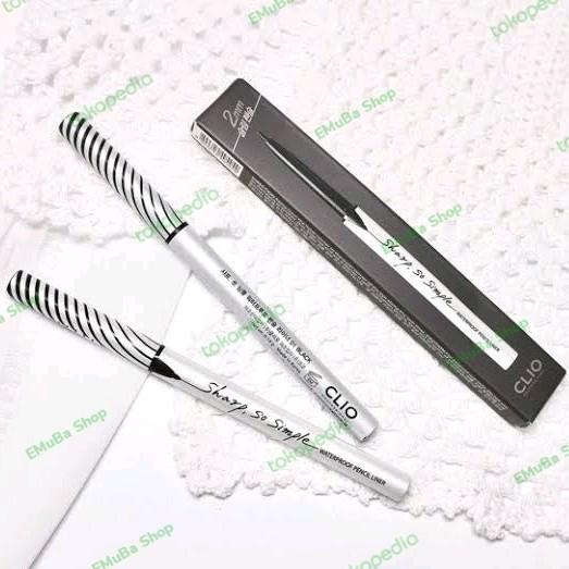 Clio Sharp So Simple Waterproof Pencil Eyeliner Crayon Eye Liner
