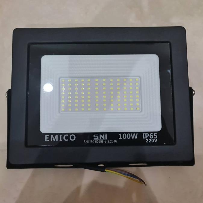 Lampu Sorot 100W PUTIH Emico/Lampu Tembak LED 100 Watt IP65 EMICO