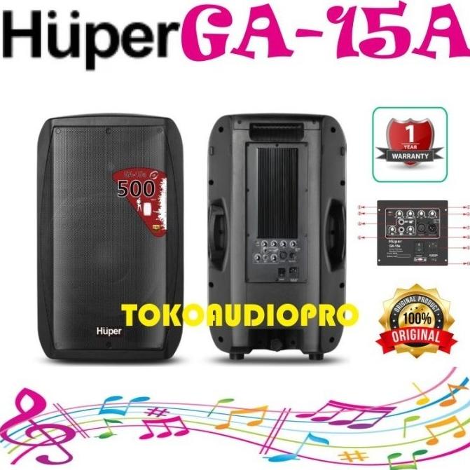 Huper Ga-15A 15-Inch Aktif Speaker Huper Ga15A Original