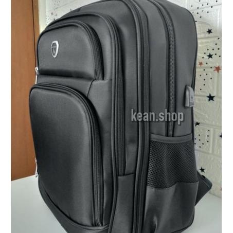 Polo Gives 20 Inch Tas Ransel Jumbo Pria Ransel Kerja Polo Import + Usb Port + Raincover