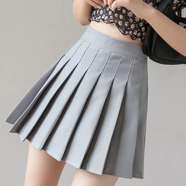 korea pleated skirt / Rok pendek wanita/rok wanita korea