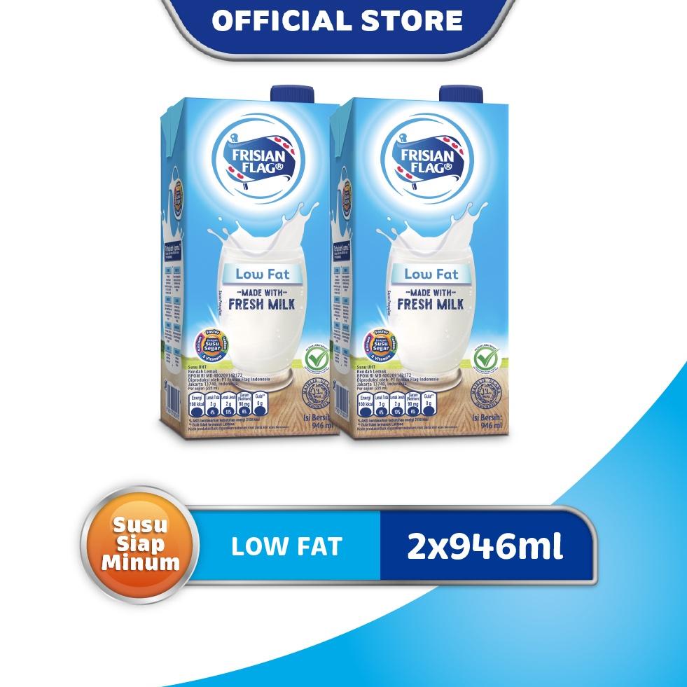 

Realpct Frisian Flag Family UHT Low Fat 946 ml x 2 pcs