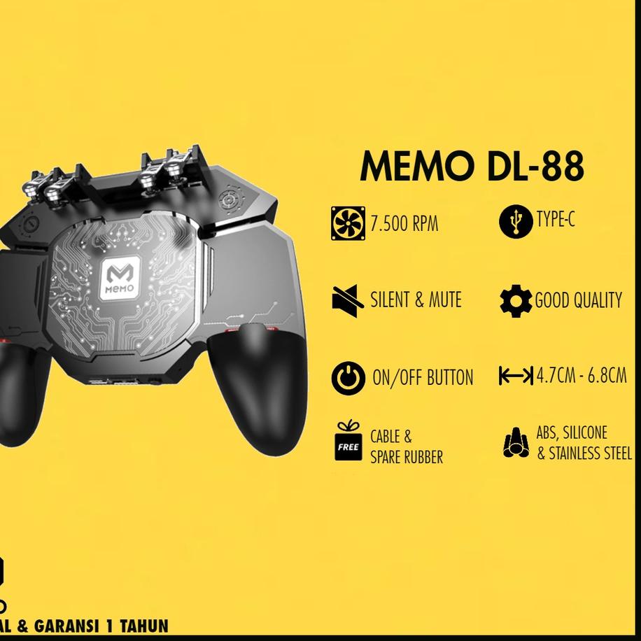 Terbaru✅iFeelTech - Memo DL88 Gamepad Original Untuk Bermain Game