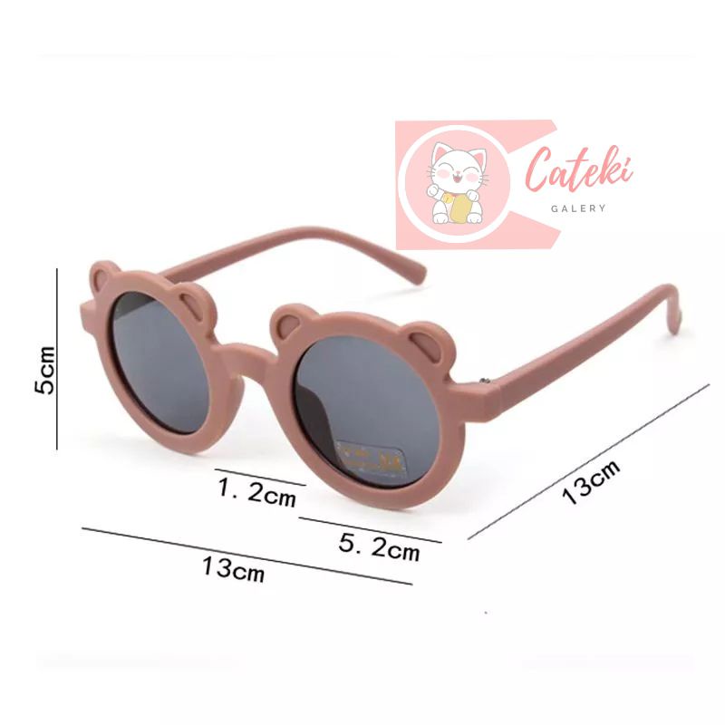 [CTK] PROMO AKSESORIS KACAMATA HITAM FASHION KACAMATA GAYA TRENDY KACAMATA FRAME BERUANG BEAR UNISEX UNTUK BAYI USIA 0-8 Tahun KACAMATA ANAK KACAMATA BAYI SUNGLASSES BABY