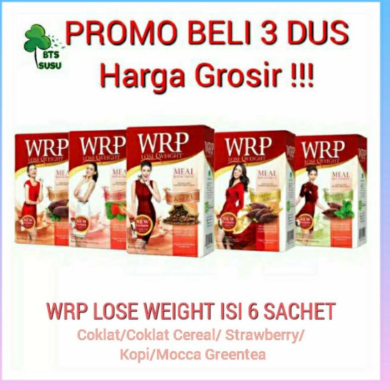 

PALING AMPUH✌️>>> WRP MEAL REPLACEMENT LOSE WEIGHT Isi 6 SACHET/ SUSU WRP