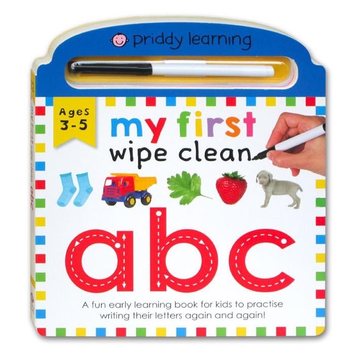 [Priddy Books] Priddy Learning My First Wipe Clean ABC Board Book (includes wipe-clean pen)