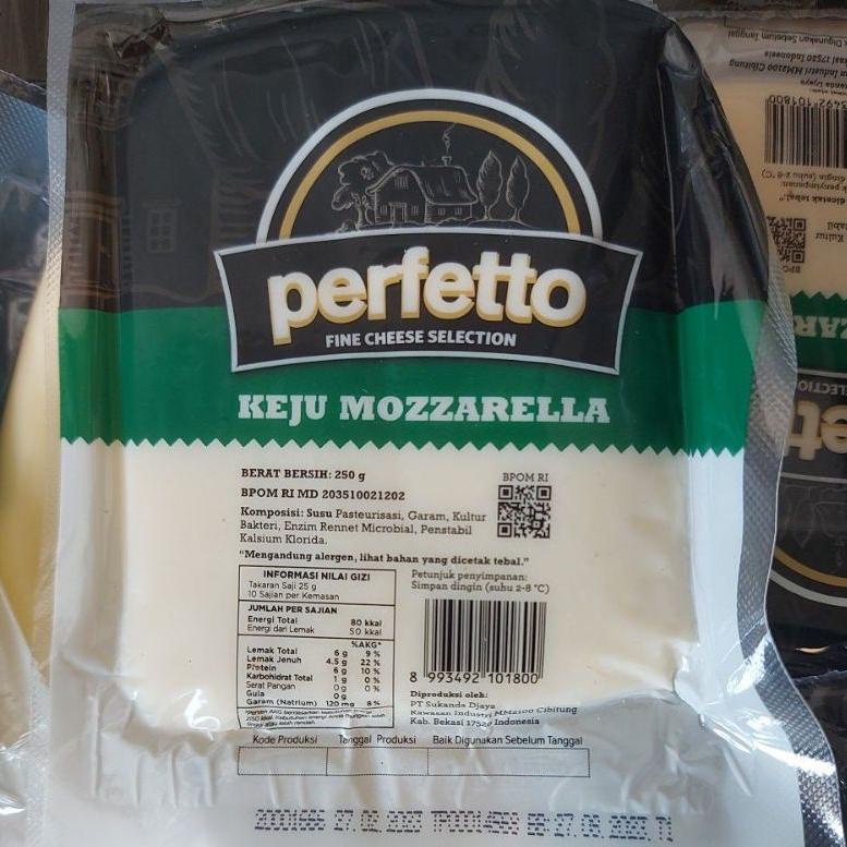 

[PRODUK MMNW860] Perfetto Mozarella 250gr ASLI PABRIK | TERMURAH JABODETABEKKAR ➮Super Promo