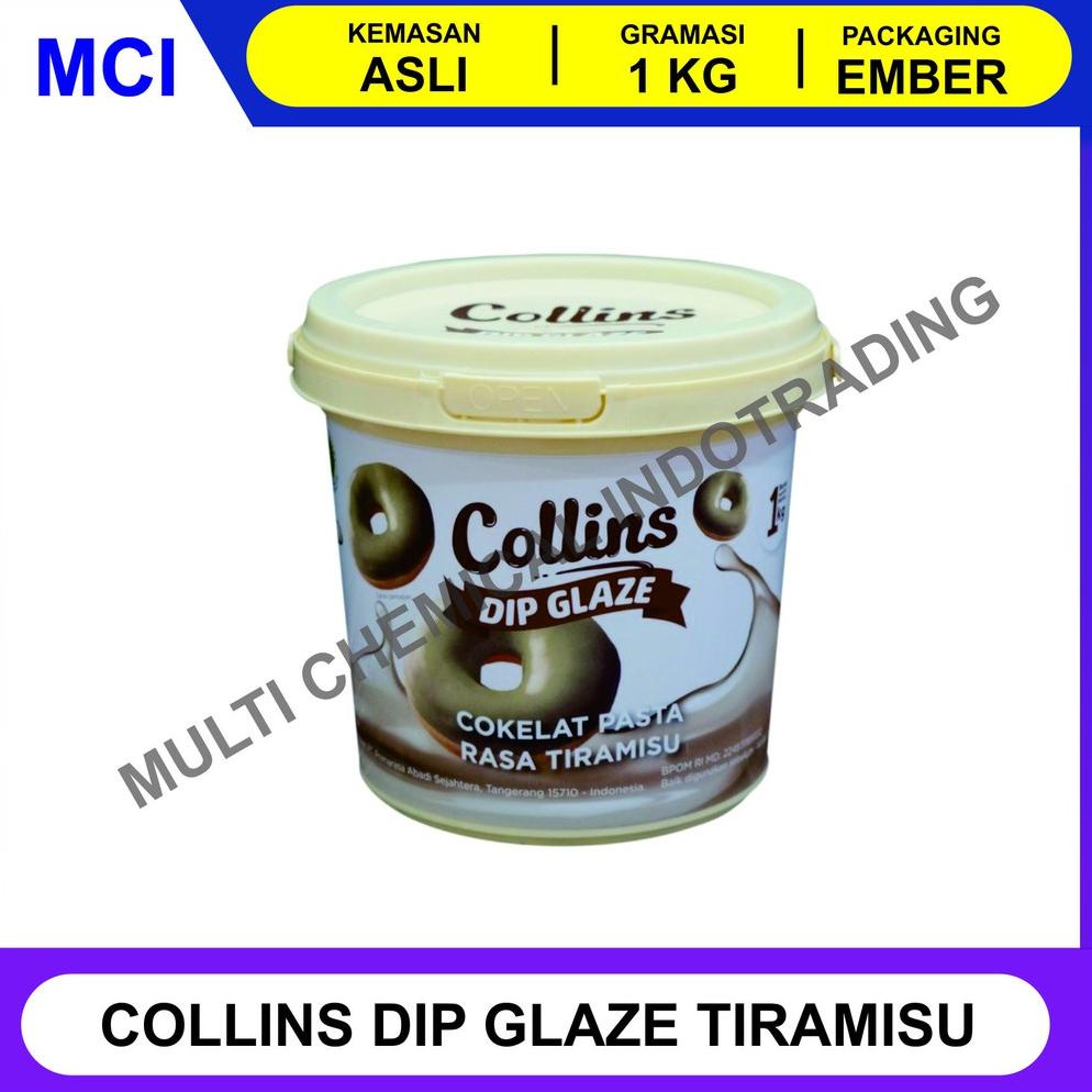 

[COD] OZ80 COLLINS DIP GLAZE 1 KG - TOPPING DONAT PISANG NUGGET - TIRAMISU 87