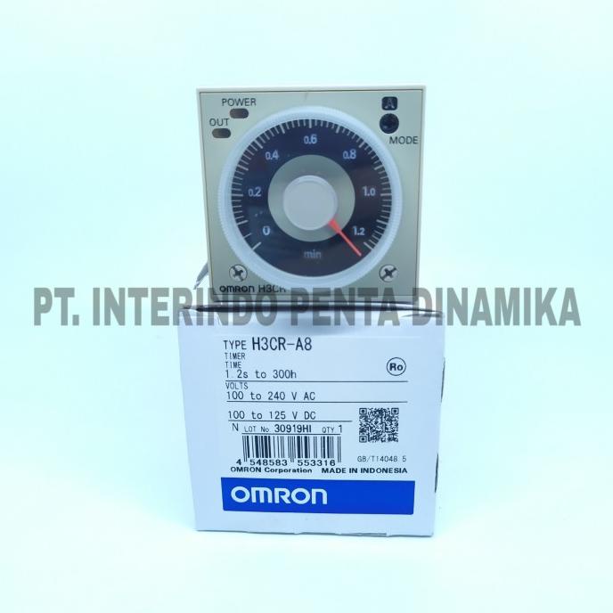 Timer H3CR-A8 ac100-240/dc100-125 OMRON