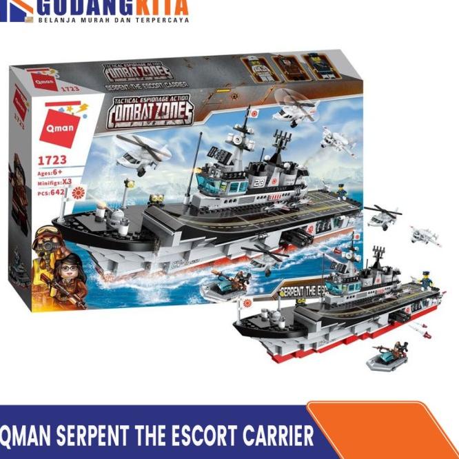 Flash Sale Qman Brick Lego Combat Zones Kapal Perang Terlaris