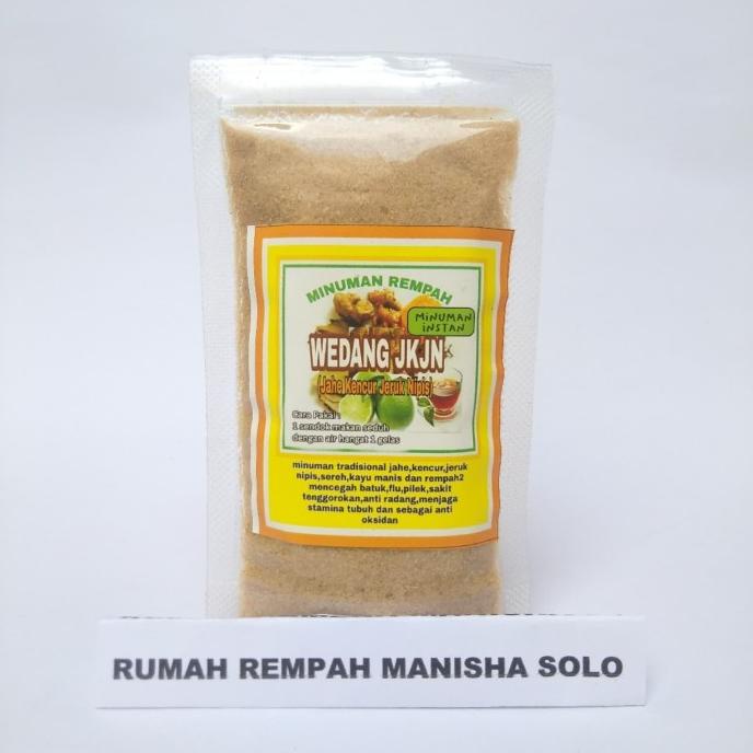 

siap kirim] Minuman Instan Wedang JKJN (Jahe Kencur Jeruk Nipis) Rempah 100gram