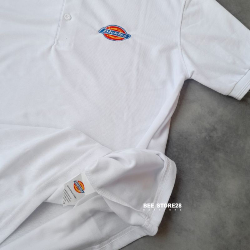 KAOS KERAH POLO SHIRT DICKIES LOGO BORDIR FULLTAG &amp; LEBEL