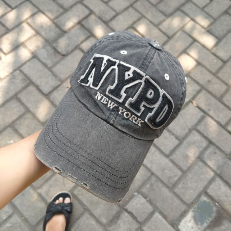 Topi Baseball NYPD Second Vintage Keren