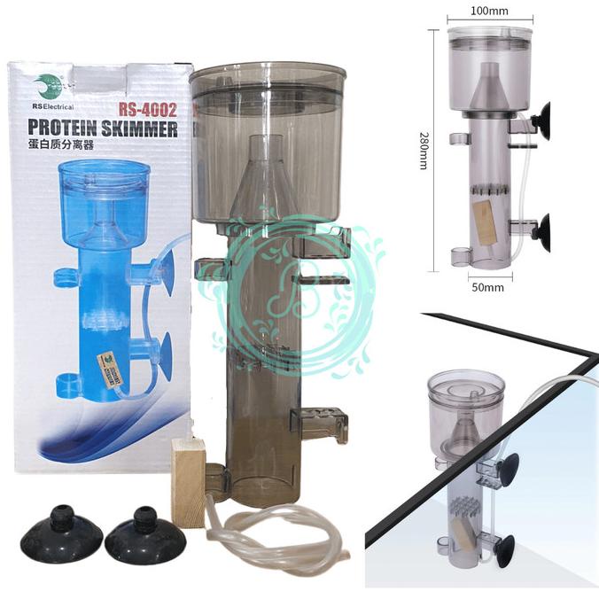Risheng Rs-4002 Akrilik Protein Skimer Skimmer Aquarium Ikan Air Laut
