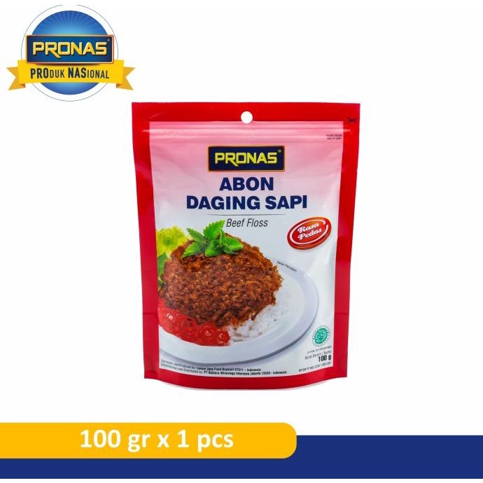 

Pronas Abon Sapi Rasa Pedas 100 g dengan kemasan Ziplock